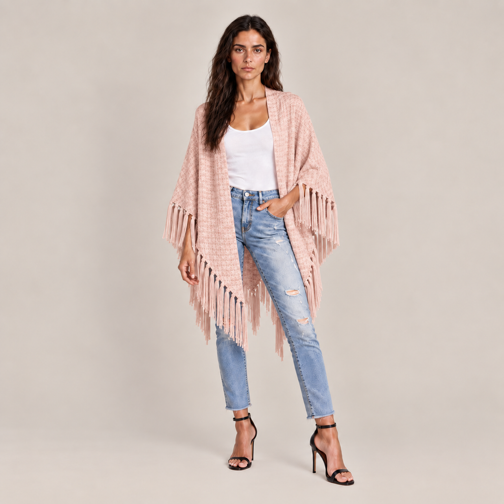 CELINA WAFFLE CAPE - BALLET
