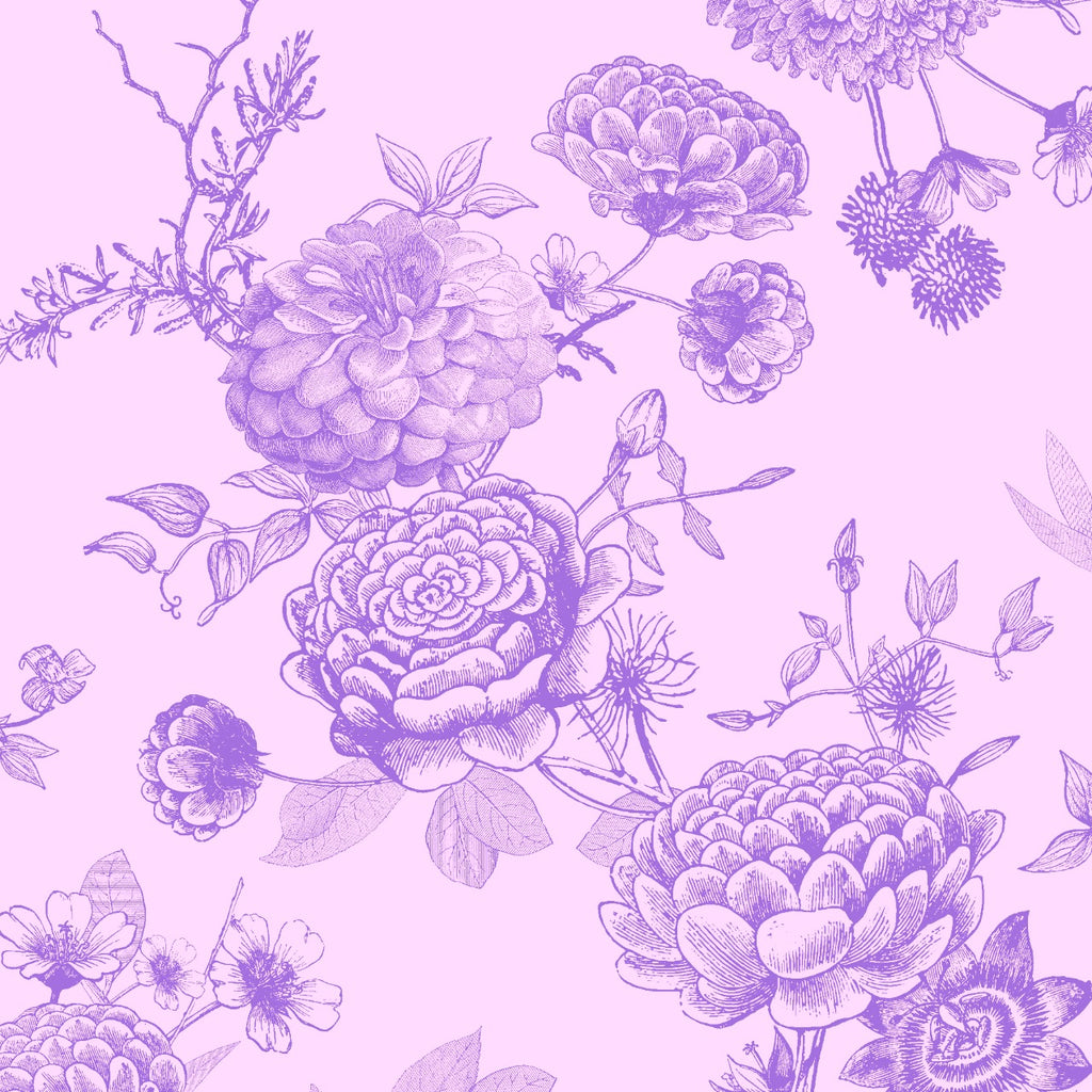 FLOWER EXPLOSION EVENING DRESS - LIGHT PURPLE/PURPLE