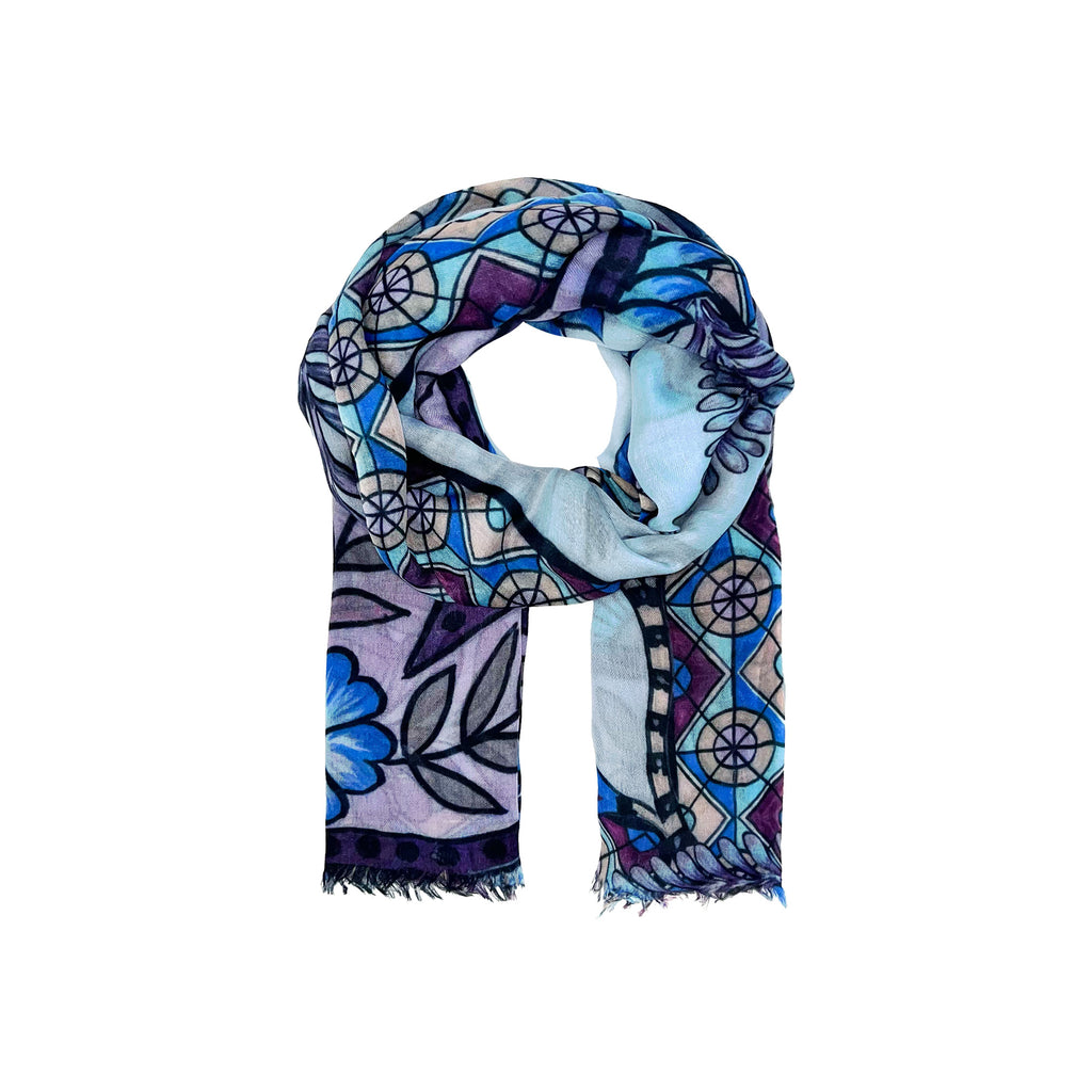 AZURE CASHMERE SCARF
