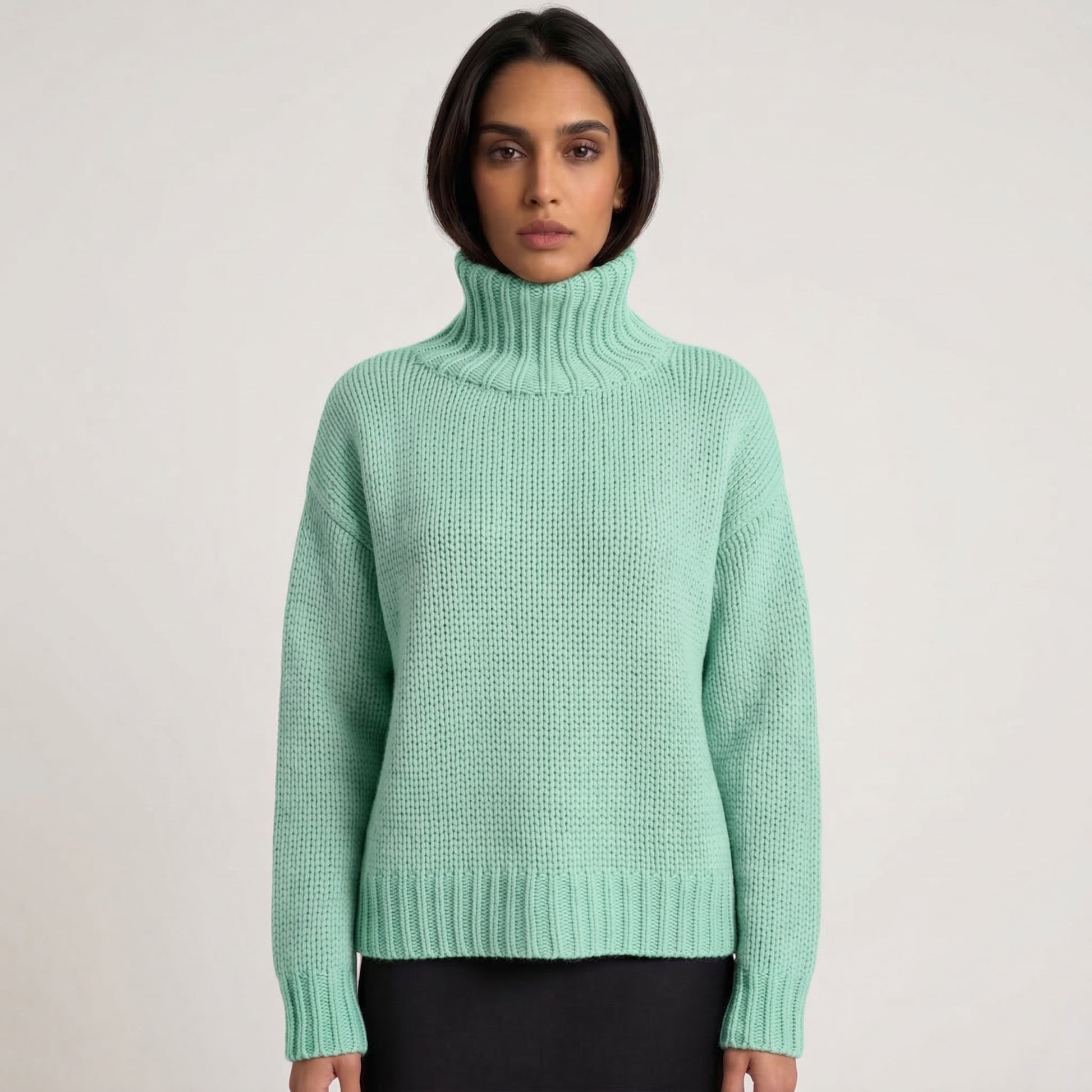 GABRIELLE SWEATER - SEA FOAM