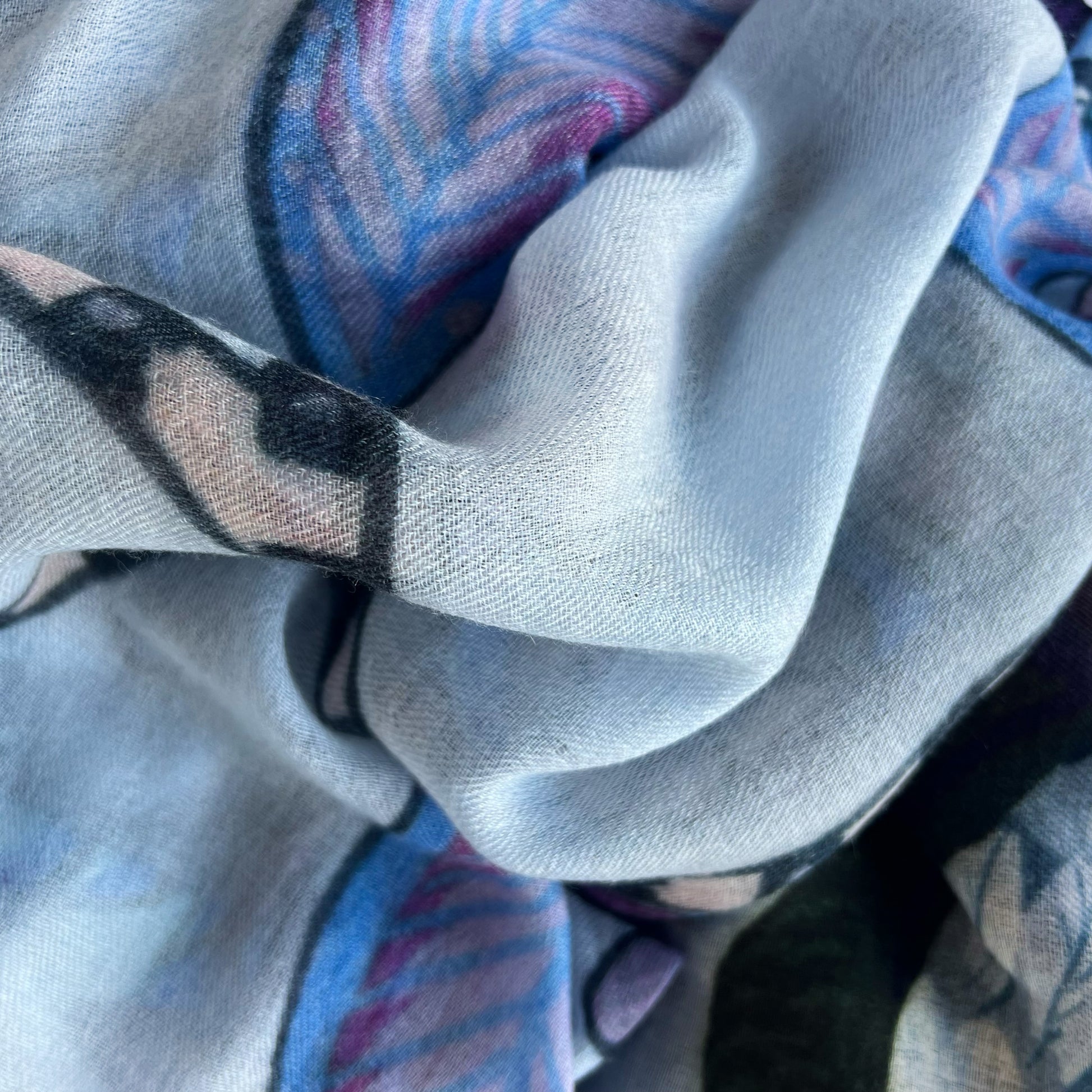 AZURE CASHMERE SCARF