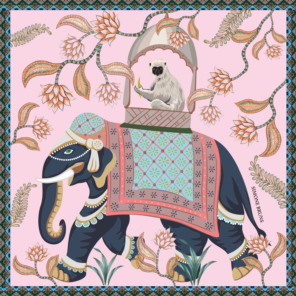 INDIANA SILK TUNIC - LIGHT ROSE