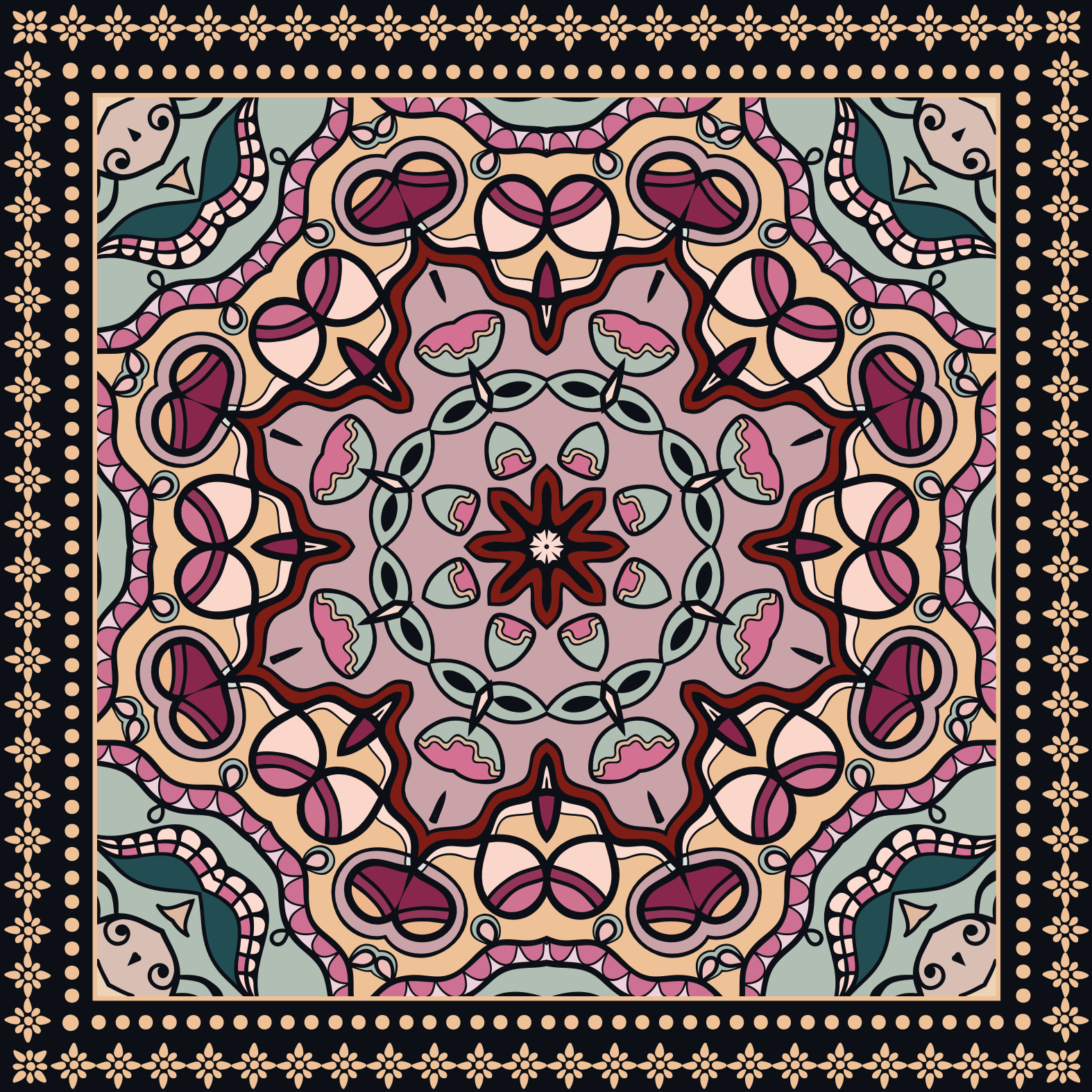 LUSH SILK TUNIC - CRUSH