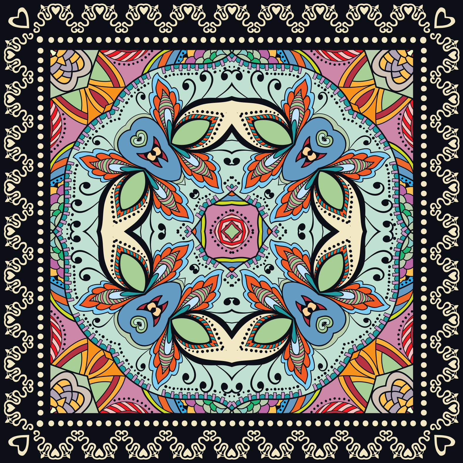 LUSH SILK TUNIC - MINT