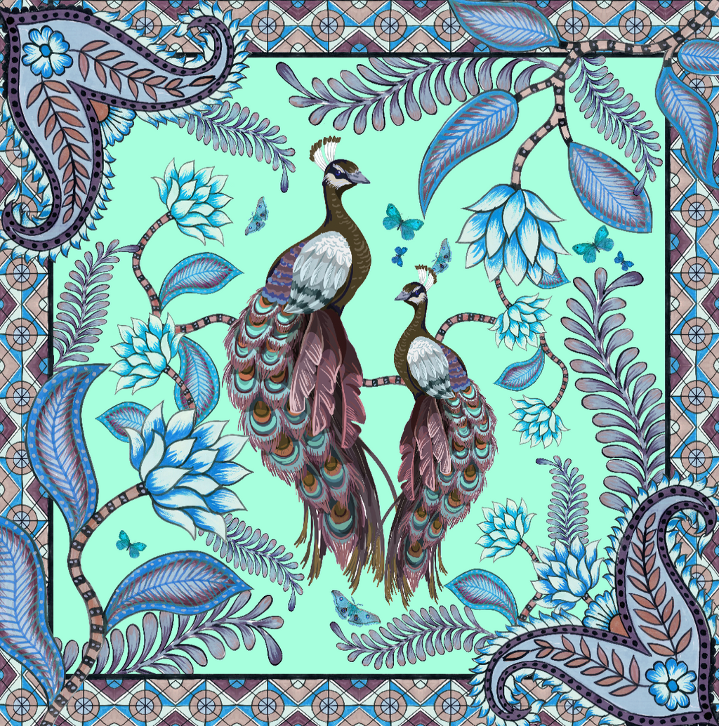 AZURE SILK TUNIC - MINT