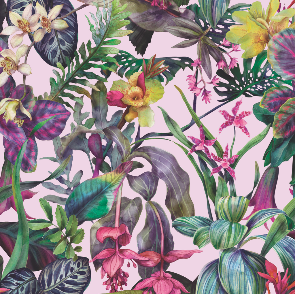 ORCHEDIA SILK TUNIC - LIGHT ROSE