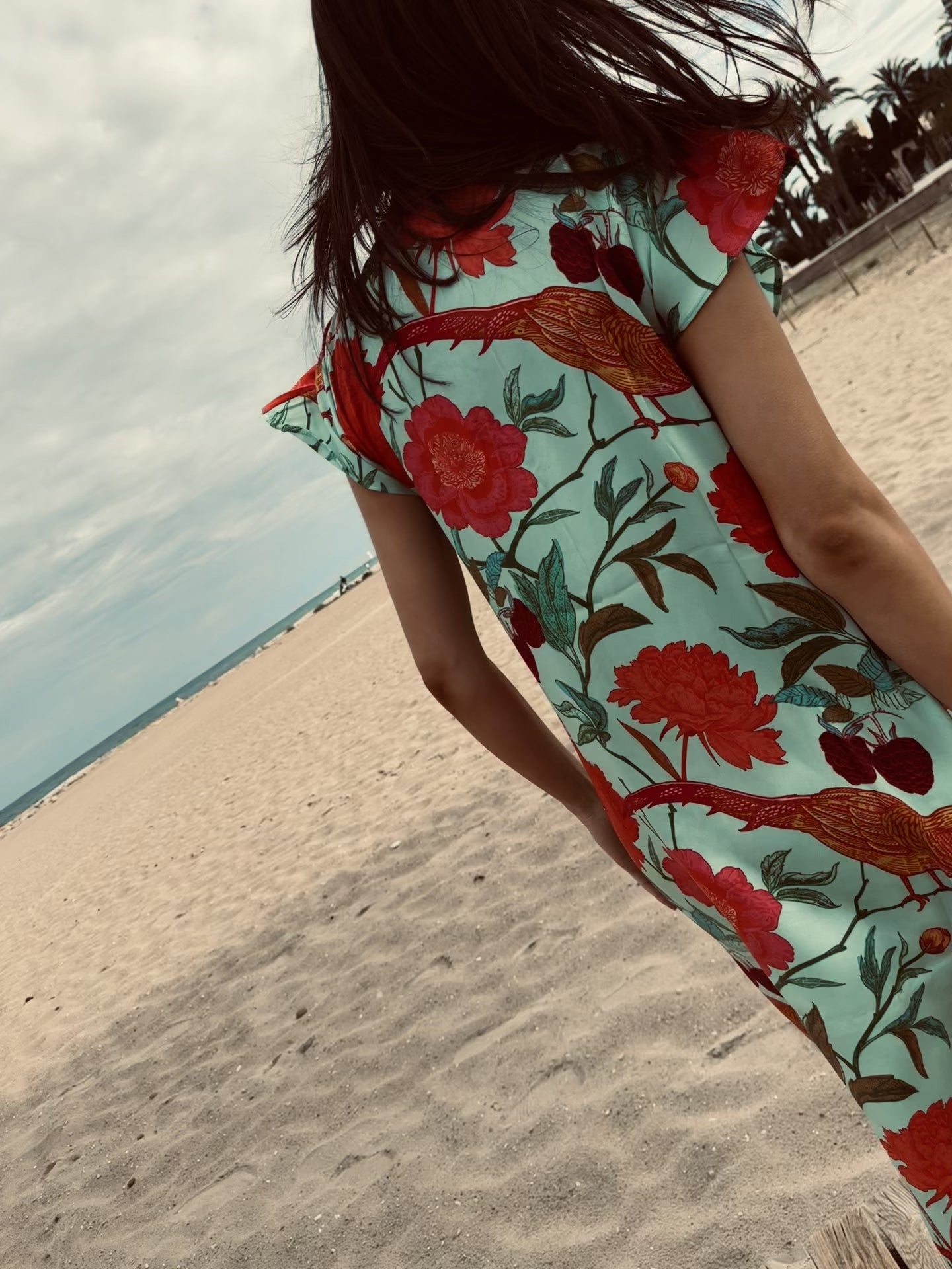 BIRD PARADISE KIMI DRESS - MINT