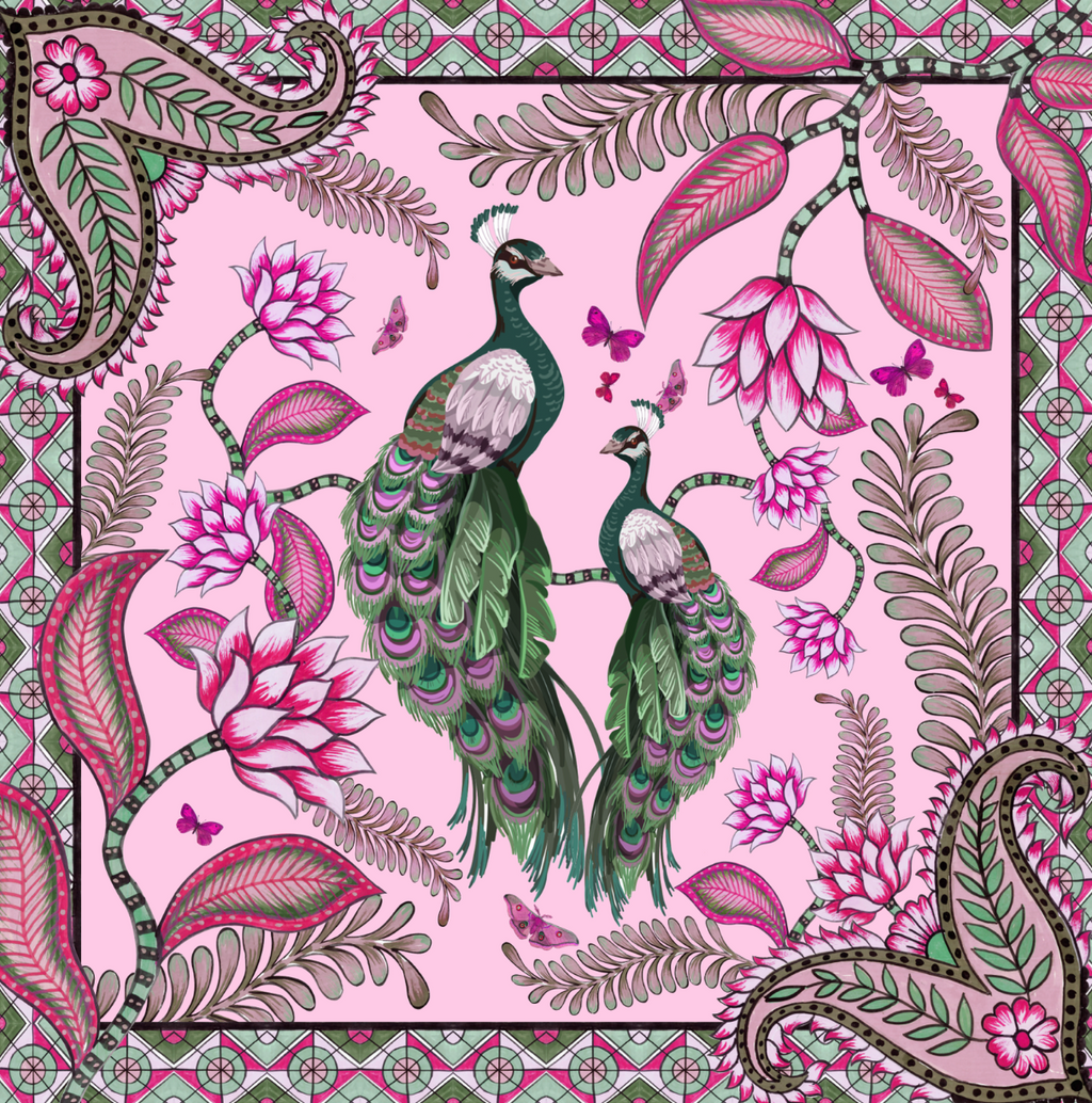 AZURE SILK TUNIC - ROSE