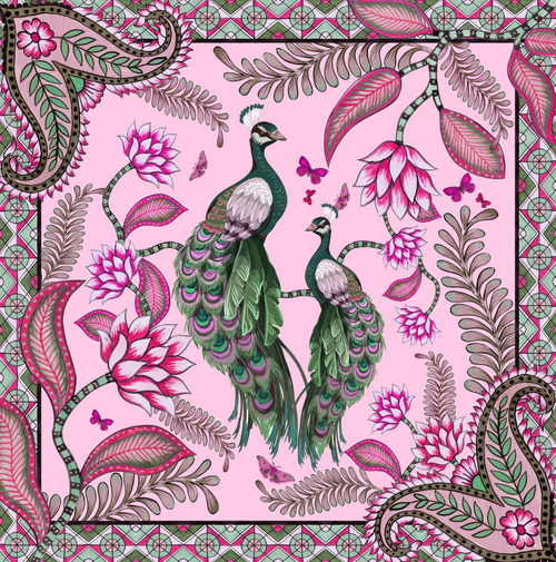 AZURE SILK TUNIC - ROSE