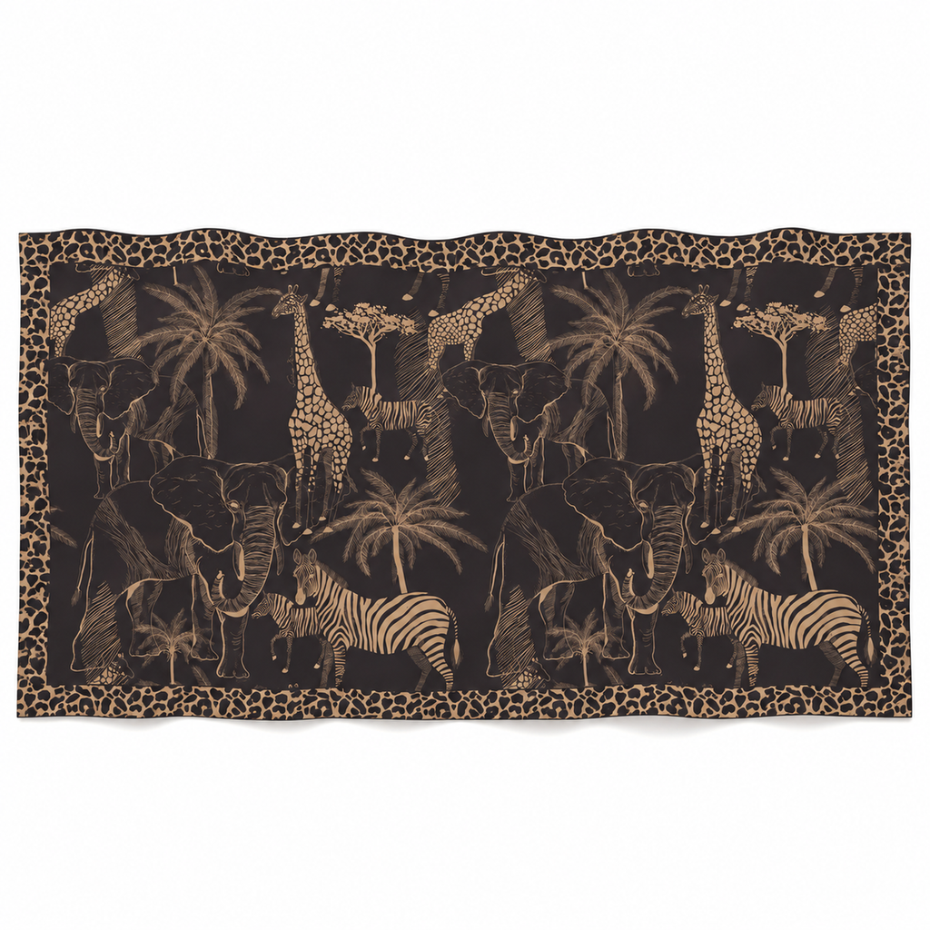 AFRIMALS CASHMERE FELTED SCARF - COMPOST