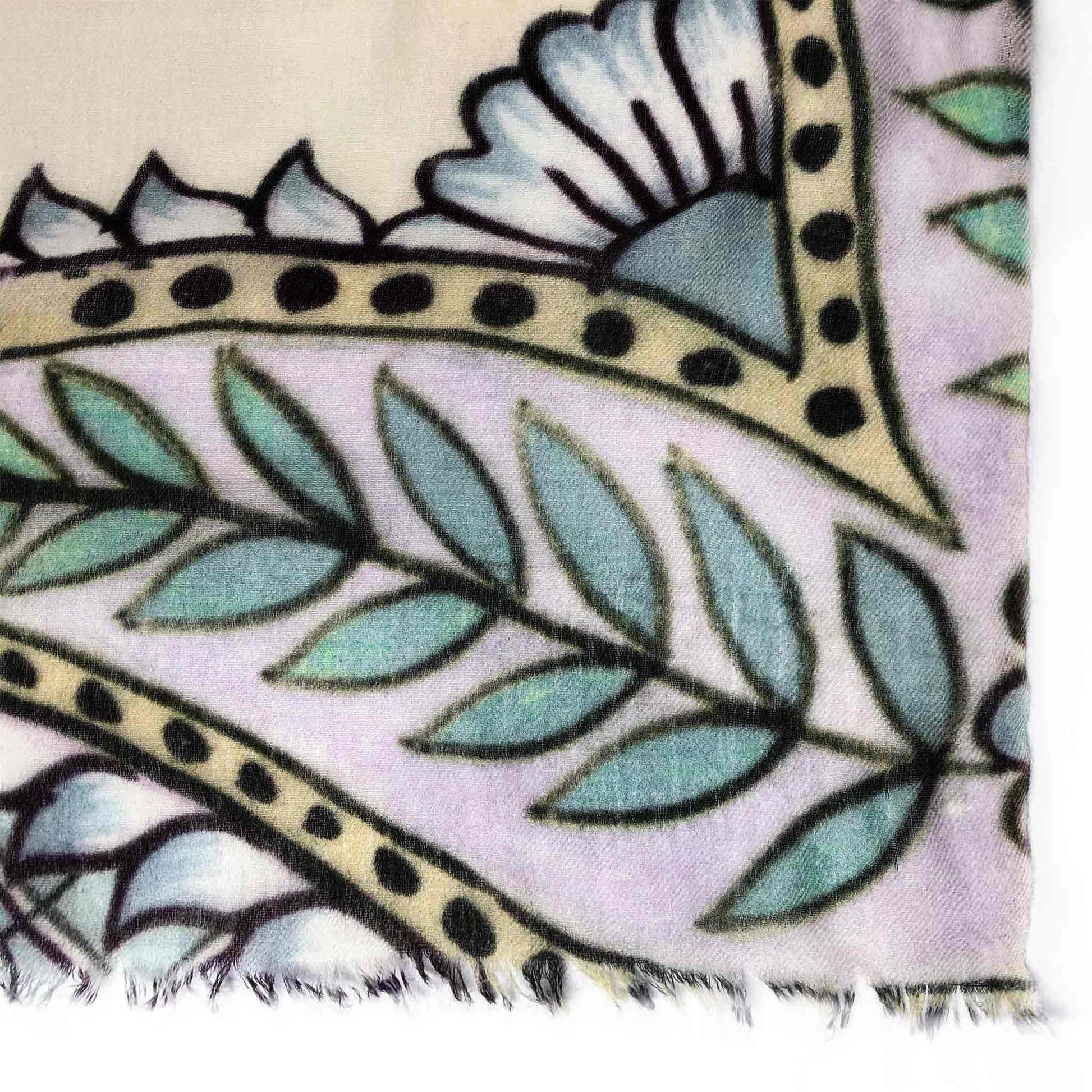 TIGER & JUNGLE CASHMERE SCARF LARGE