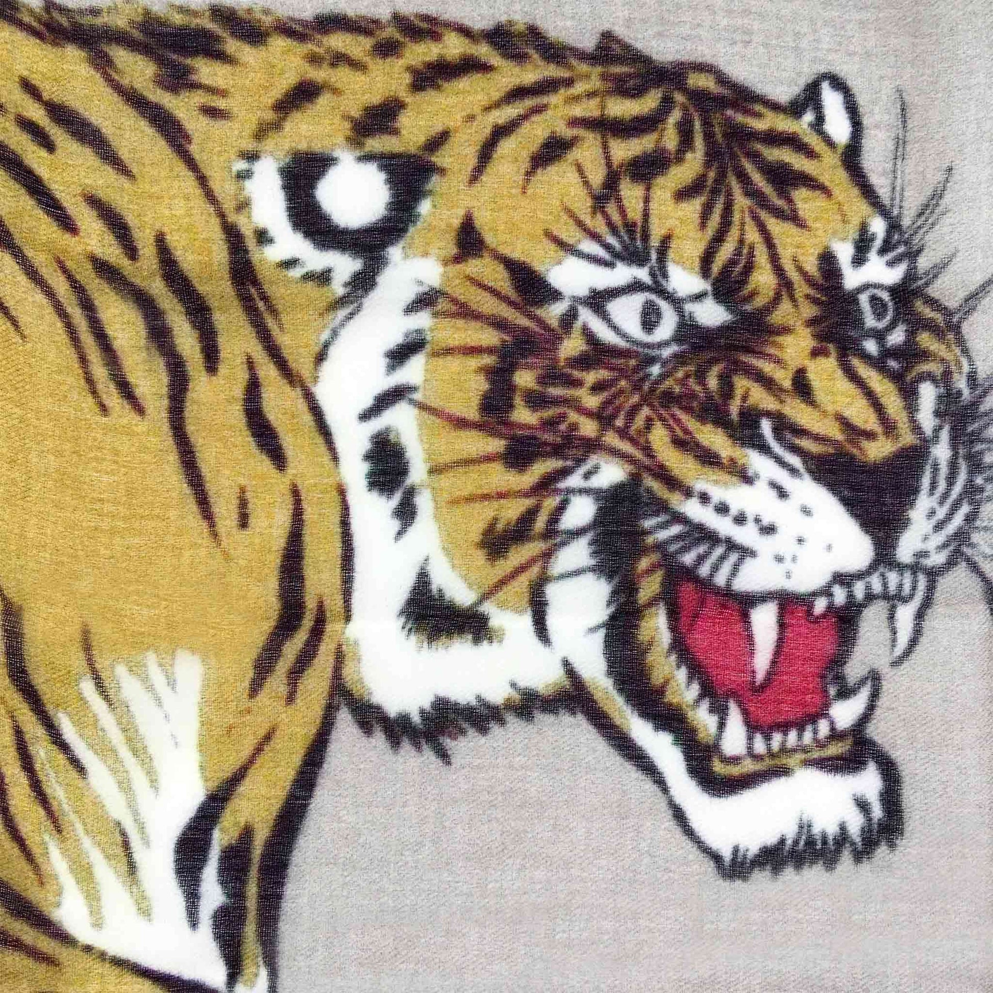 TIGER & JUNGLE CASHMERE SCARF LARGE