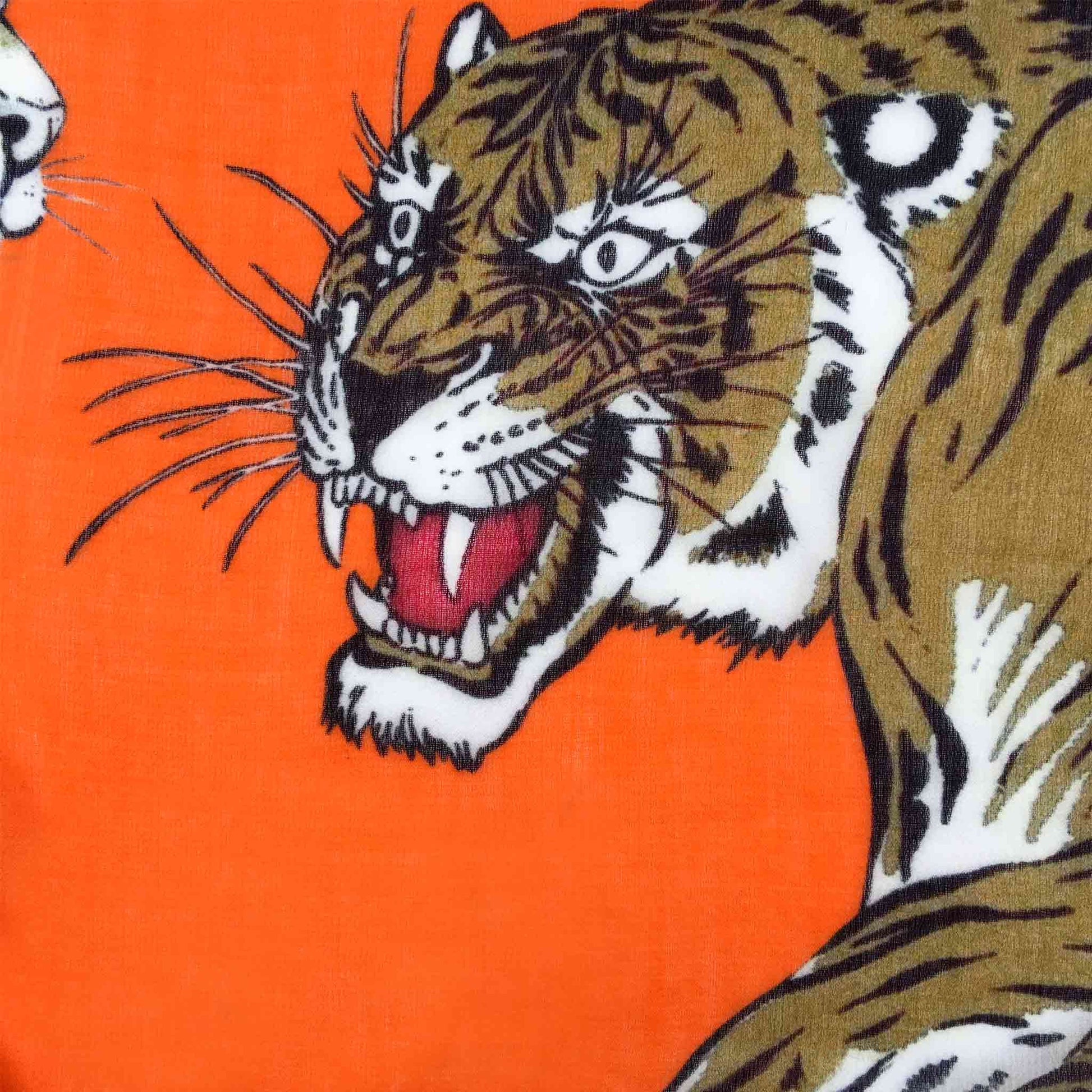 TIGER & JUNGLE CASHMERE SCARF LARGE