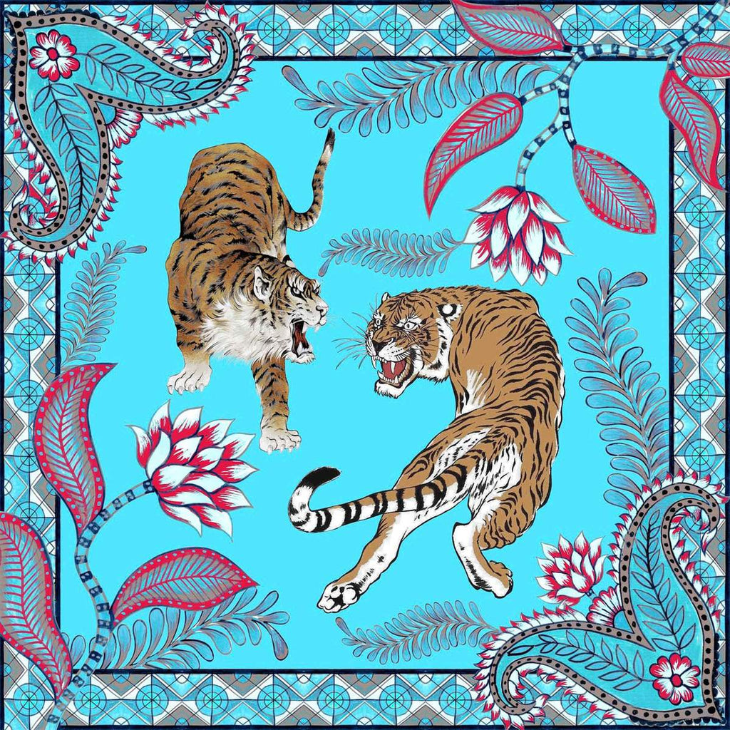 TIGER & JUNGLE SILK TUNIC - CYNE