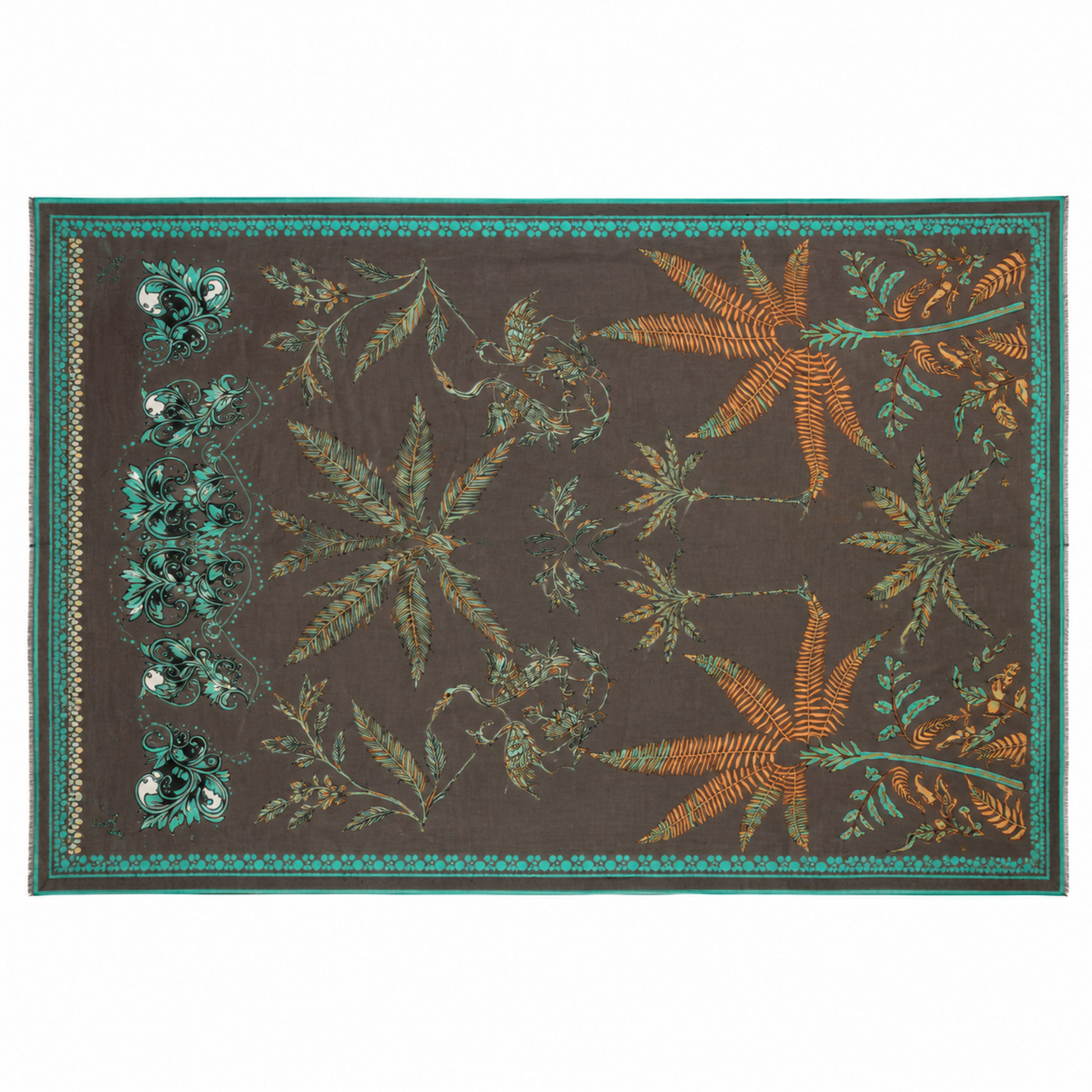 NOIRE Regular Rectangular Shawl - twine
