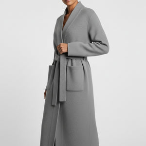 BRUSHED MAISON CARDIGAN - GREY