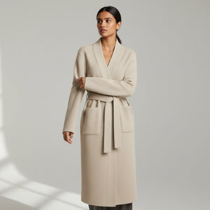 BRUSHED MAISON CARDIGAN - BEIGE