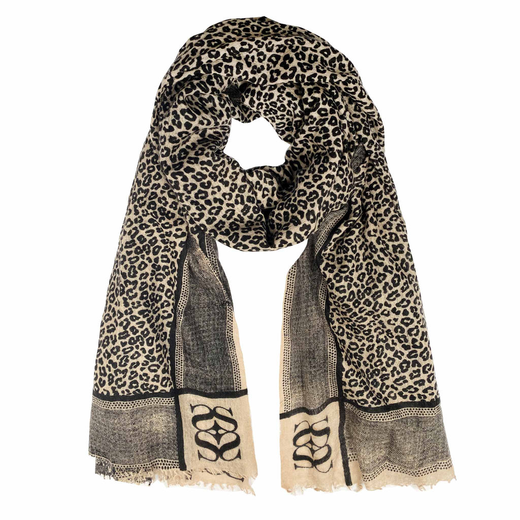WE LOVE LEO FELTED CASHMERE SCARF
