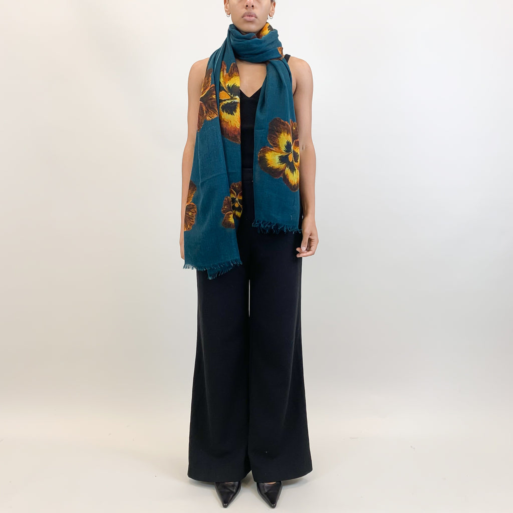 PANSY CASHMERE SCARF